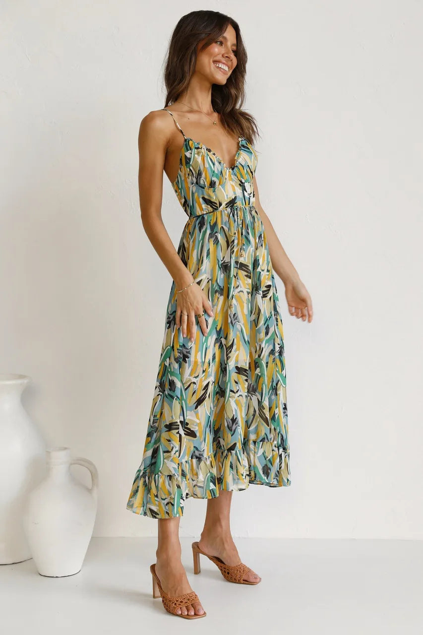 Sun-Kissed Midi Dress – Lightweight Summer Dress With Breezy Silhouette