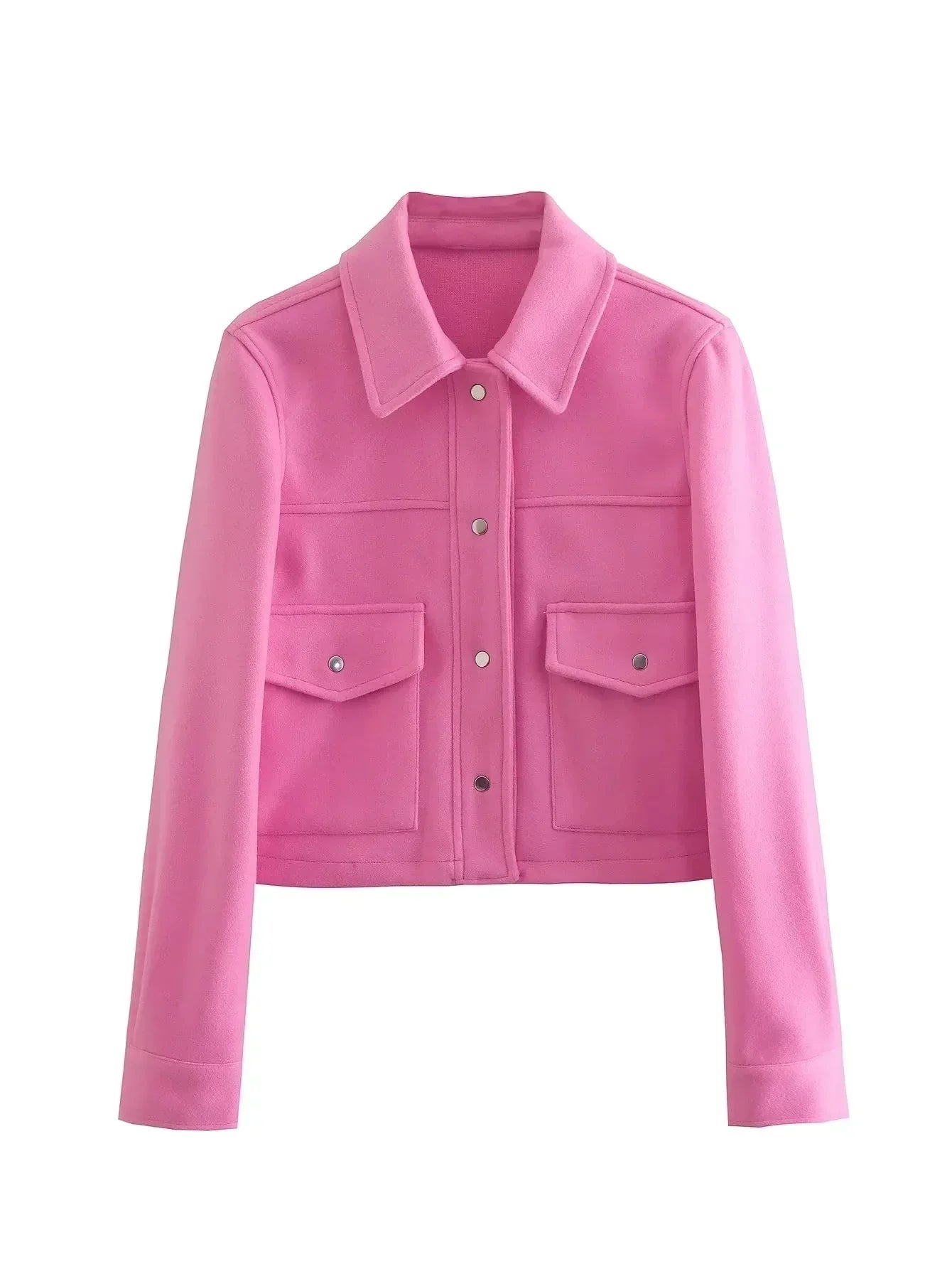 Short Jacket | Stylish Autumn Jacket with Front Pockets for Women