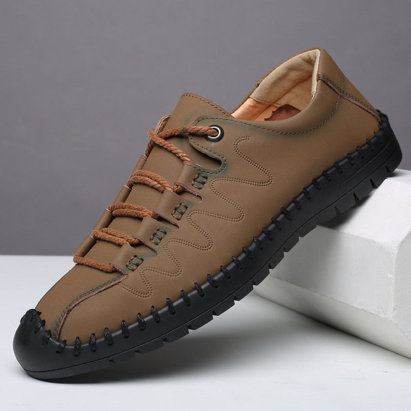 Sapato Aviador Masculino - Confortável, Respirável e Ortopédico Para Clima Quente e Frio