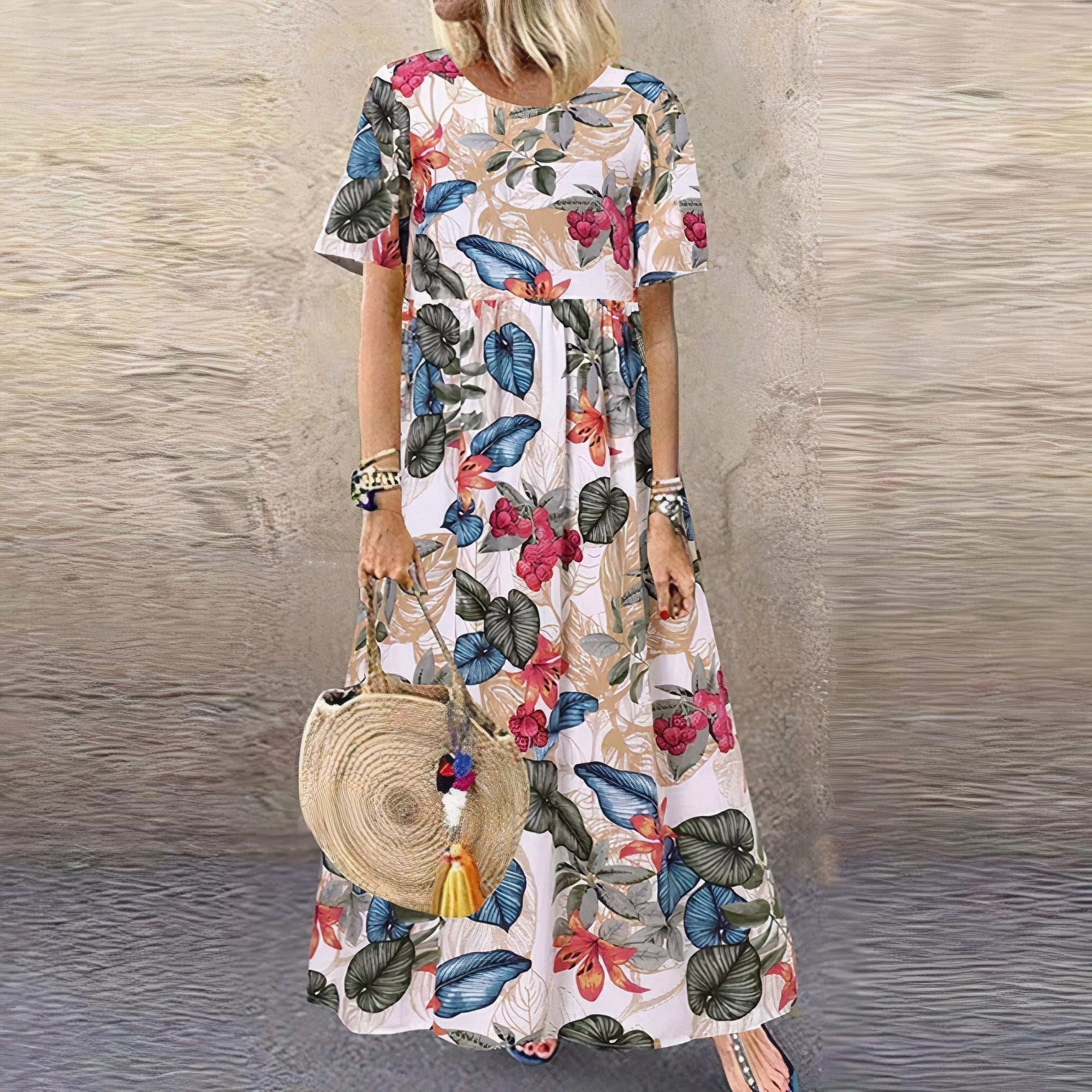 Comfortable Floral Dress - Lightweight Summer Dress for Women | Elegant Garden Party Outfit