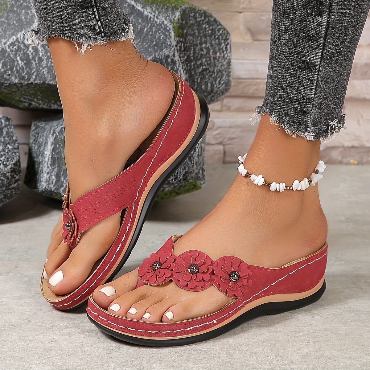 Orthopedic Sandals | Comfortable Vegan Leather Sandals With Gel Sole Comfort