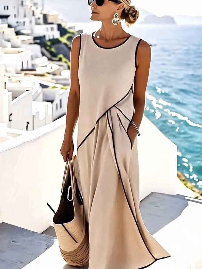 Elegant Casual Dress – Lightweight Summer Maxi With Refined Tailoring | Liora's Boutique