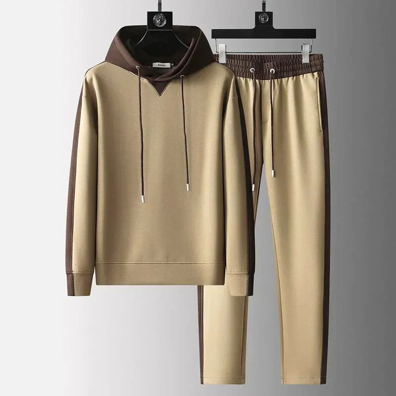 Casual Tracksuit Set – Stylish Hoodie and Joggers with Drawstring Waist Pants