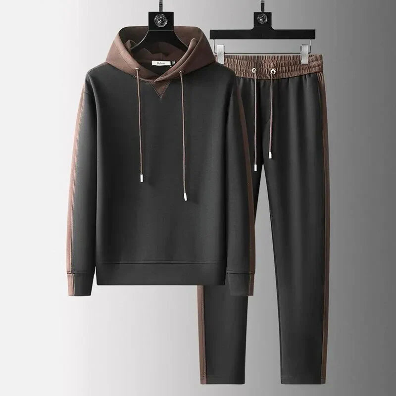 Casual Tracksuit Set – Stylish Hoodie and Joggers with Drawstring Waist Pants