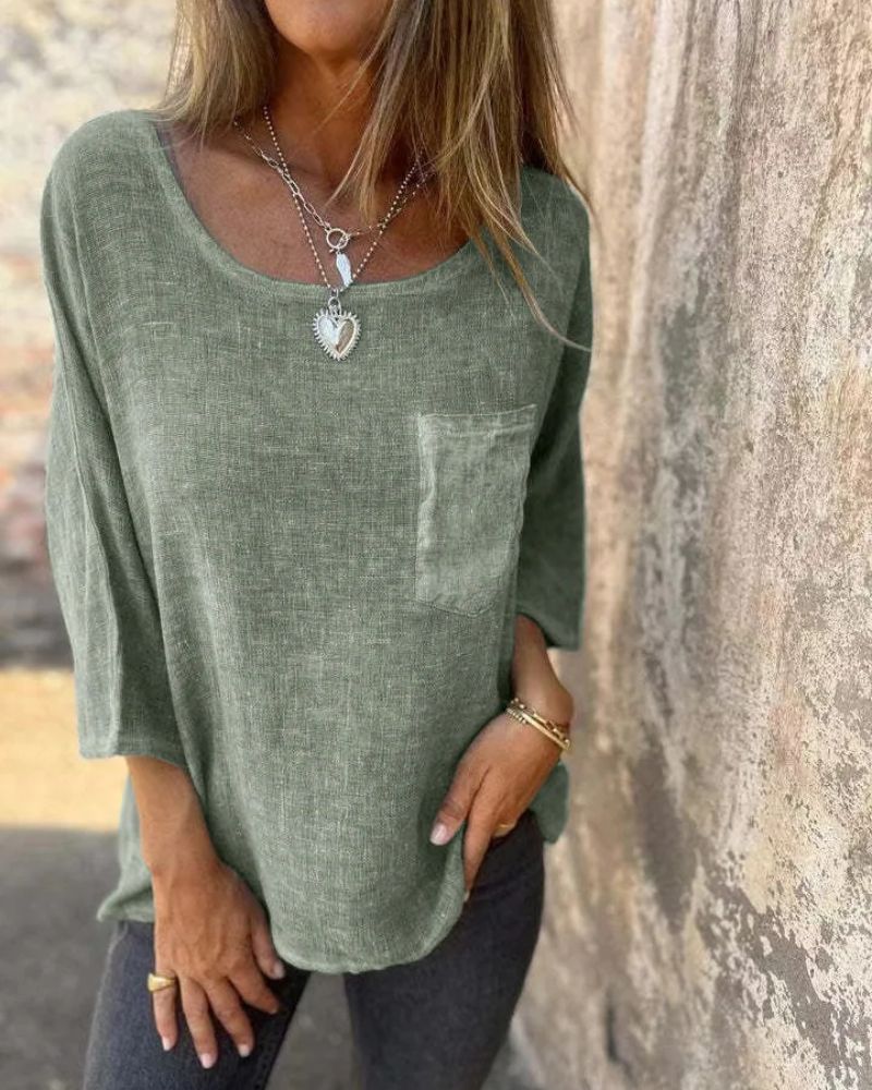 Light Luxe Top – Minimalist Top With Soft Touch Fabric & Relaxed Fit Shirt