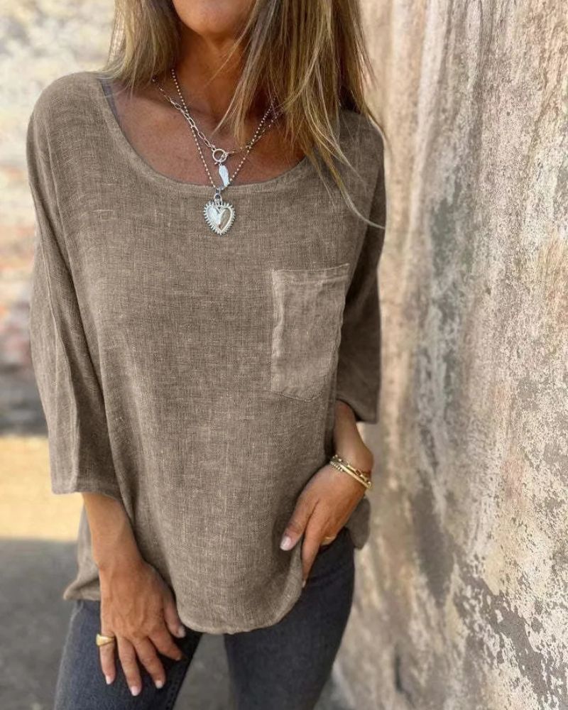 Light Luxe Top – Minimalist Top With Soft Touch Fabric & Relaxed Fit Shirt