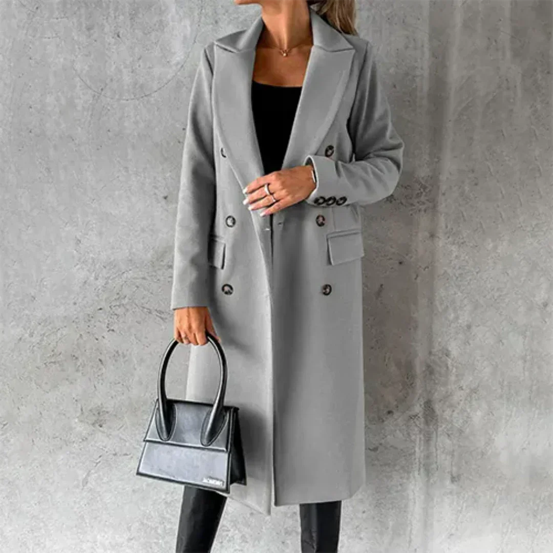 Women's Warm Trench Coat – Tildarlin Elegant Winter Coat With Thermal Insulation