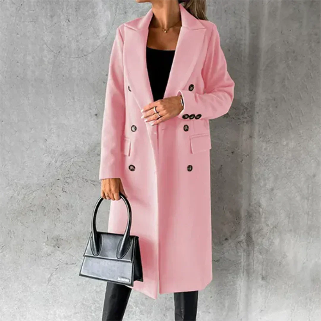 Women's Warm Trench Coat – Tildarlin Elegant Winter Coat With Thermal Insulation