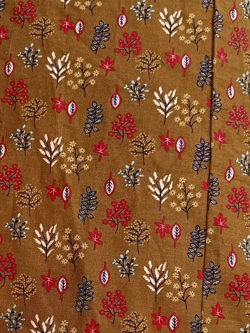 Comfy Cotton Dress - Floral A-Line Summer Dress With Printed Short Sleeves