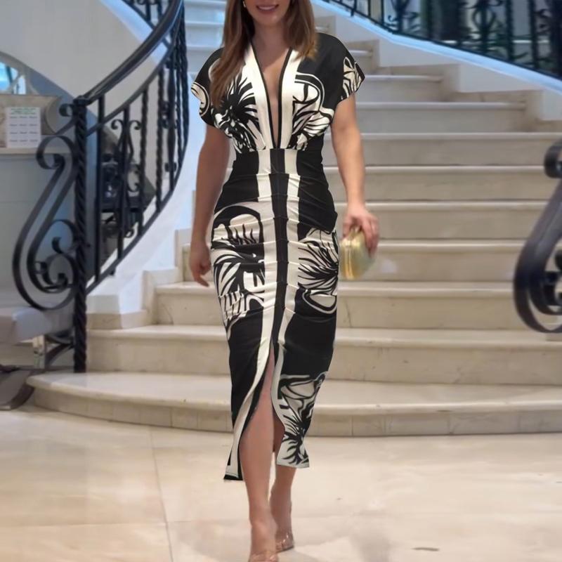 Elegant Midi Dress – Casual Lightweight Summer Dress With Flattering Midi Length