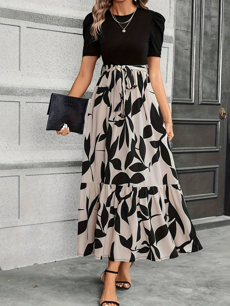 Floral Print Dress - Lightweight Summer Dress With Flattering Fit For Women