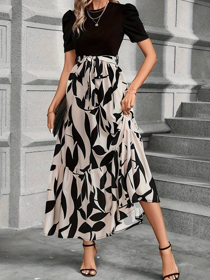 Floral Print Dress - Lightweight Summer Dress With Flattering Fit For Women