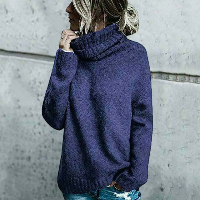 Cozy Turtleneck Sweater – Women's Winter Sweater | Soft Knit Pullover, Relaxed Fit