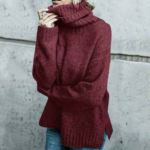 Cozy Turtleneck Sweater – Women's Winter Sweater | Soft Knit Pullover, Relaxed Fit