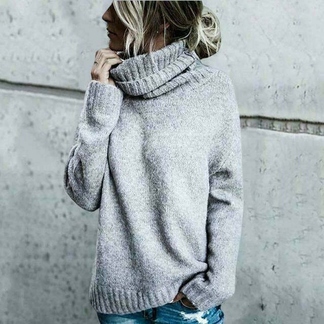 Cozy Turtleneck Sweater – Women's Winter Sweater | Soft Knit Pullover, Relaxed Fit
