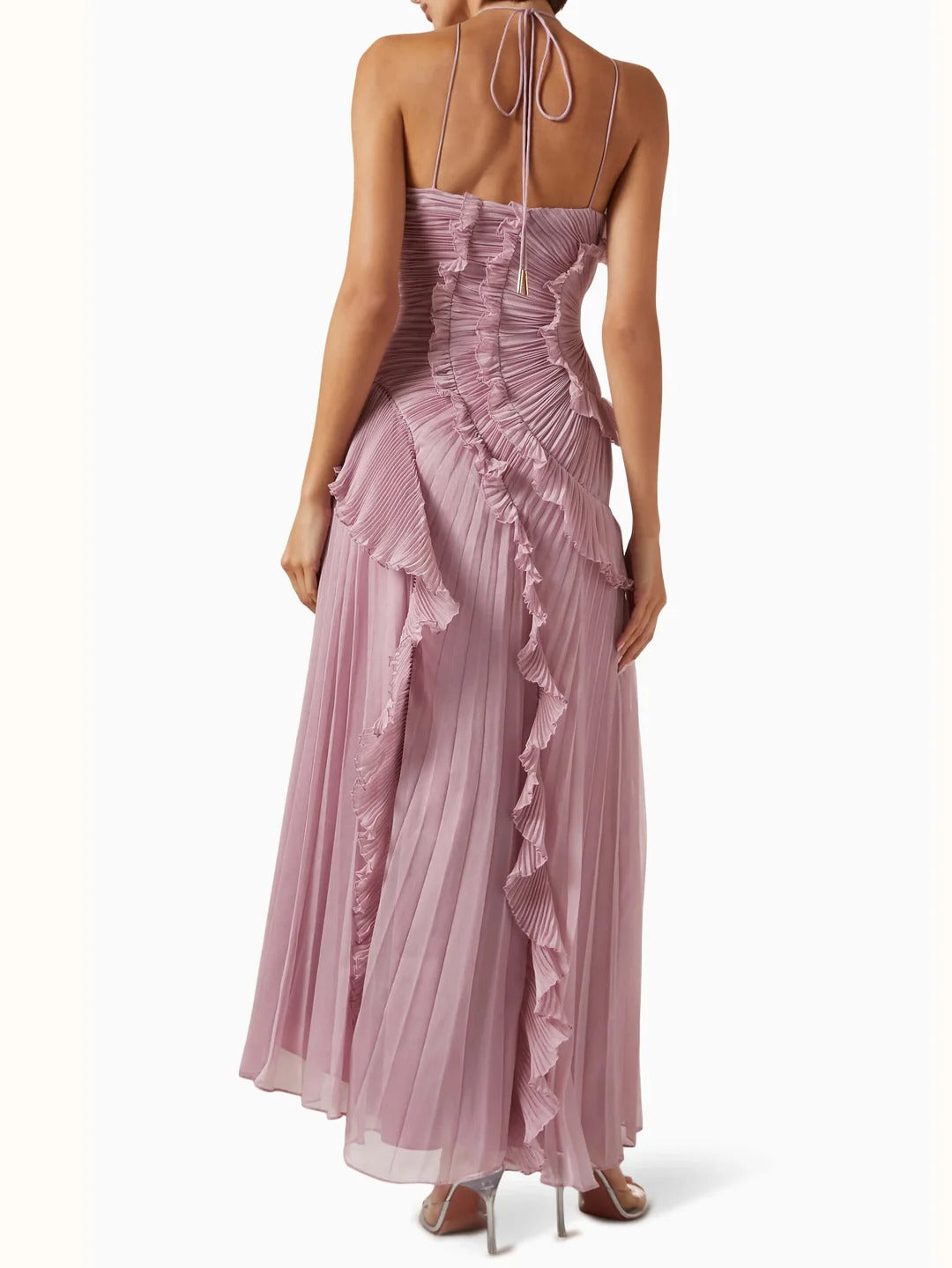 Graceful Long Dress – Elegant Evening Gown With Elongating Silhouette & Flattering Fit