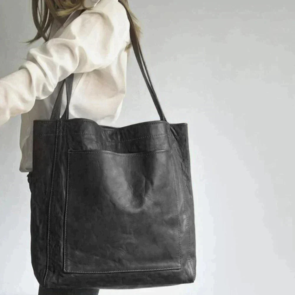 Premium Leather Bag | Stylish Spacious Genuine Leather Handbag With Adjustable Strap