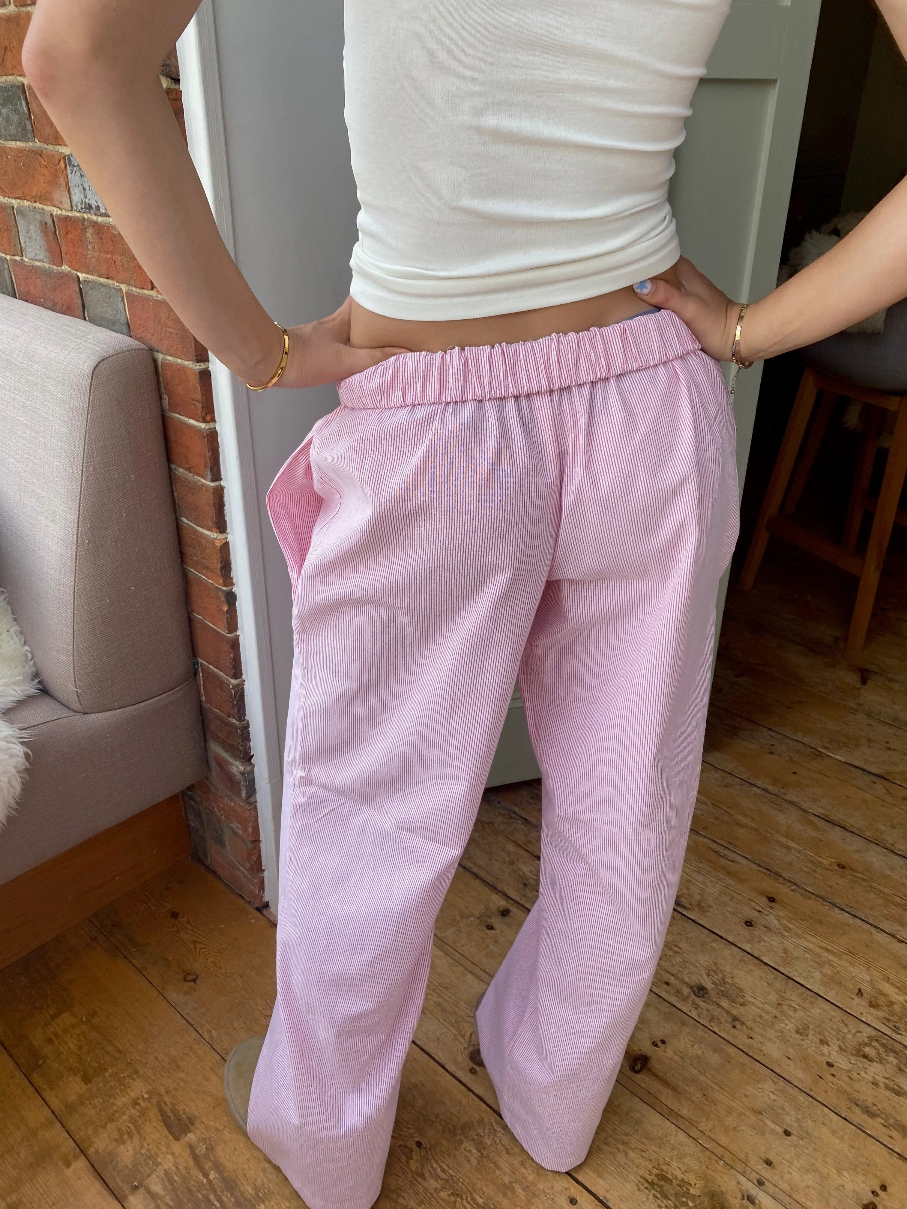 Easygoing Lounge Trousers – Emma Relaxed Fit Pants With Adjustable Waistband