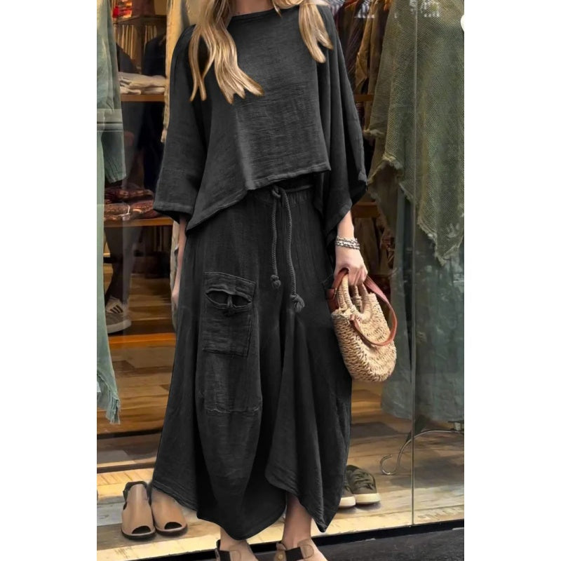 Sleekease Two-Piece – Stylish Women's Two-Piece Set | Soft Breathable Fabric