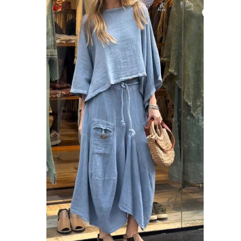 Sleekease Two-Piece – Stylish Women's Two-Piece Set | Soft Breathable Fabric