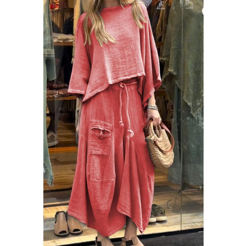 Sleekease Two-Piece – Stylish Women's Two-Piece Set | Soft Breathable Fabric