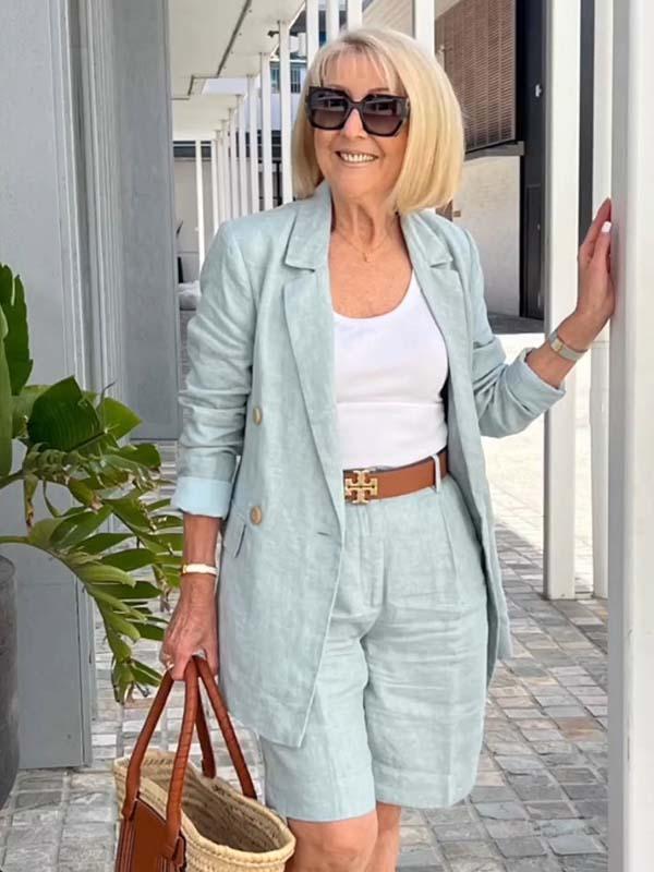 Petal Blazer Set – Elegant Two-Piece Women's Blazer Outfit | Tailored Formal Suit