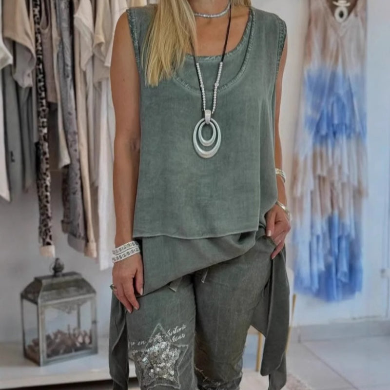 Elegant Two-Piece Outfit | Tailored Fit Set for Women – Premium Soft Fabric