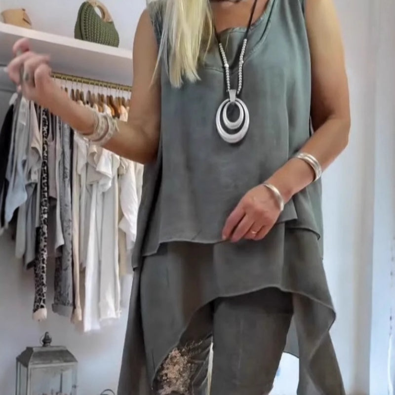 Elegant Two-Piece Outfit | Tailored Fit Set for Women – Premium Soft Fabric