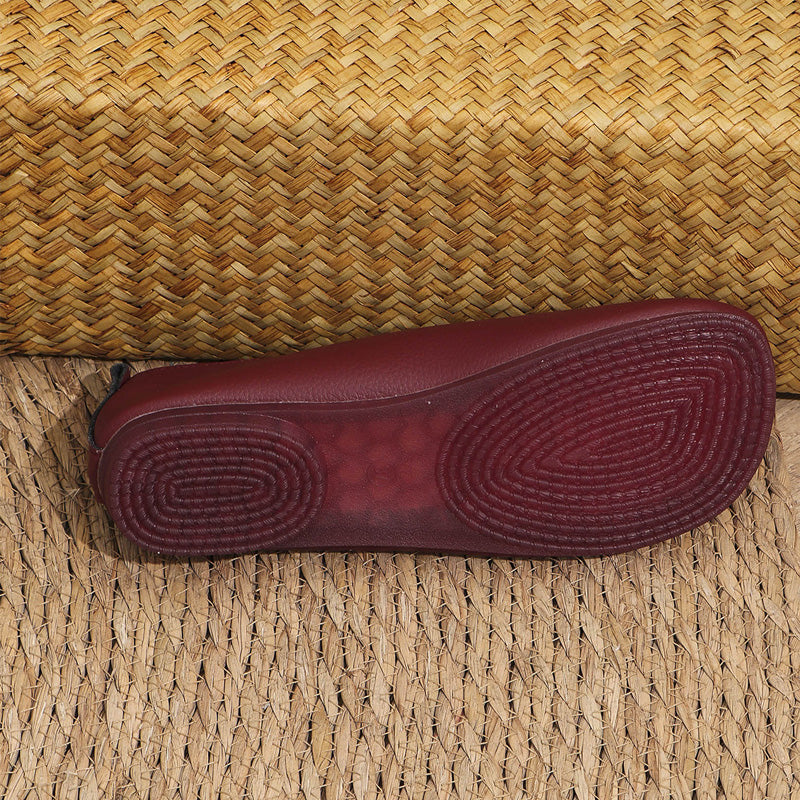 Comfort Flats For Women – Lightweight Vegan Leather Slip On Flats With All Day Cushion Support