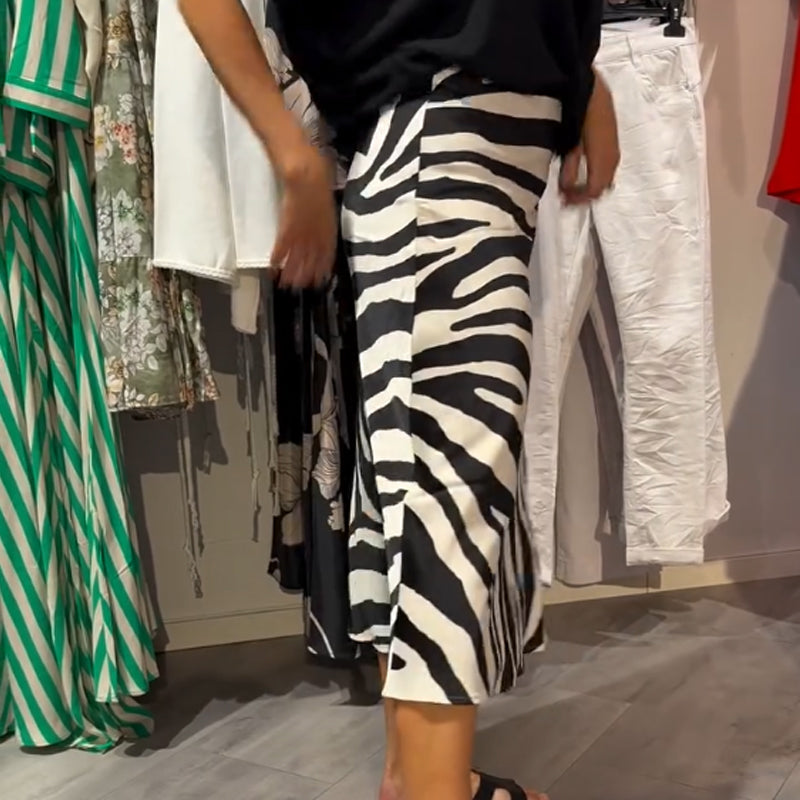 Women's Knot Blouse Set – Elegant Midi Skirt Outfit | Stylish Office & Casual Wear