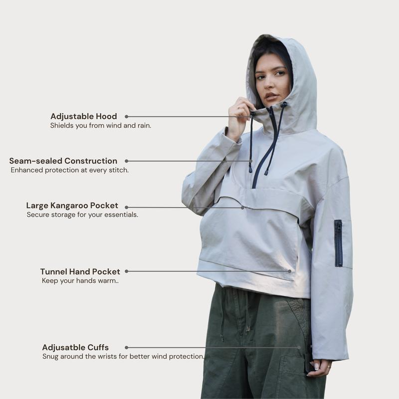 Women's 3-in-1 Jacket – Weather Resistant, Removable Inner Layer & Adjustable Hood
