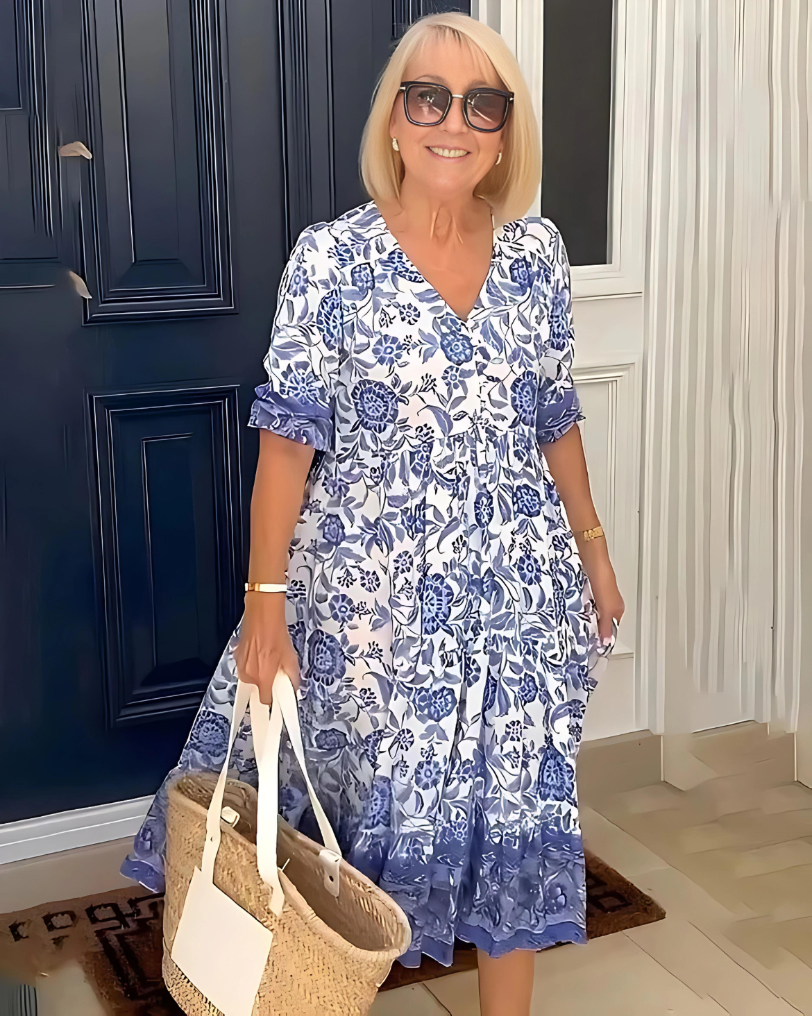 Garden Charm Dress – Flowy Summer Dress With Soft Fabric Blend For Women